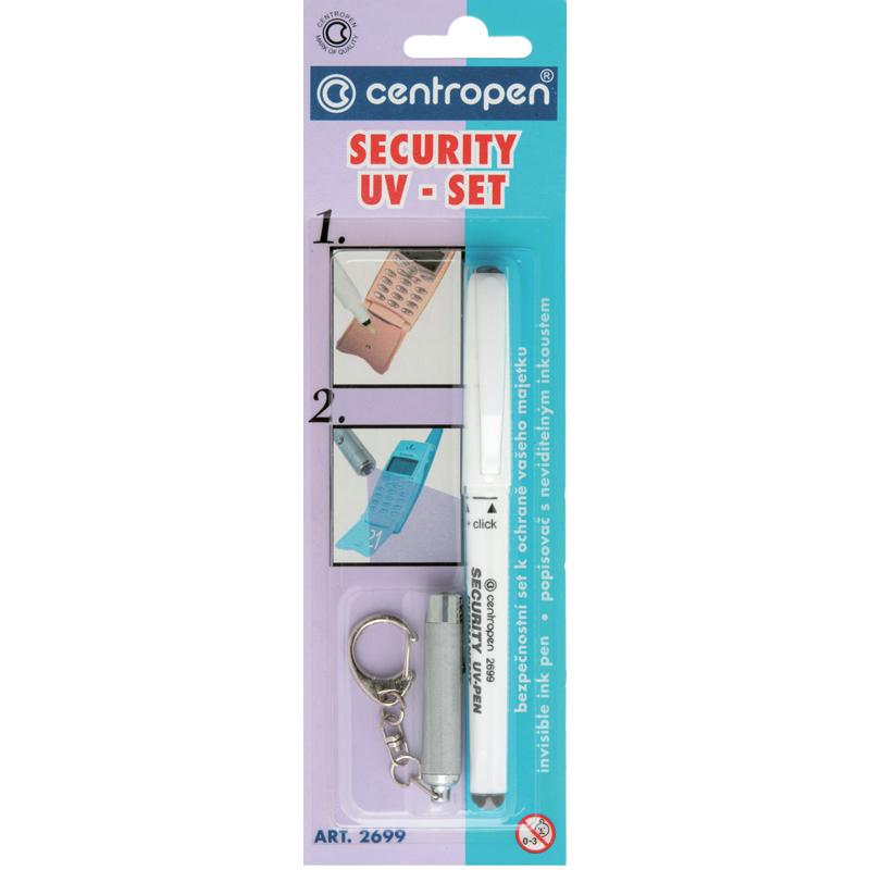 Маркер CENTROPEN Security UV-Pen 2699/1/BL з ліхтариком (блістер)